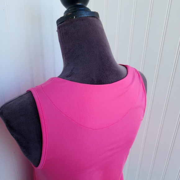 Ana Clare SPF 50 Active Golf Tennis Women's Polo Sleeveless Stretch Pink Top XS - Picture 6 of 9